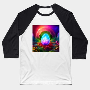 Neon Egg in Fairy Garden Baseball T-Shirt